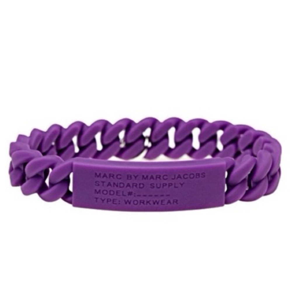 Marc Jacobs Violet Chain Silicon Bracelet